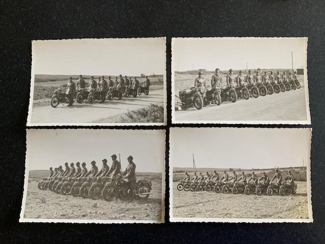 19 WW2 Italian Motor Cycle Division photographs